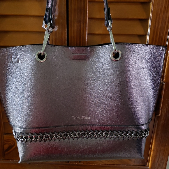 calvin klein metallic bag